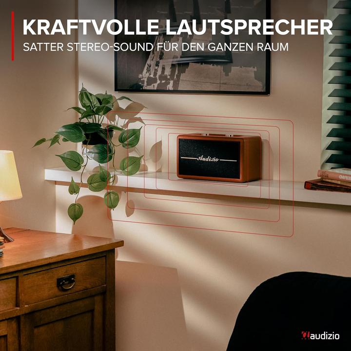 Image du produit Audizio Radio Retro (DAB+ DAB, FM, Bluetooth)