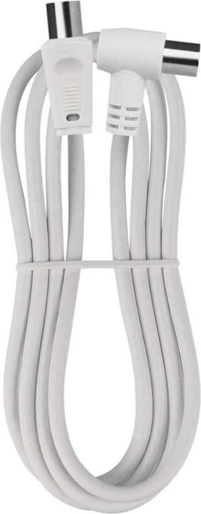 Image du produit Emos Câble coaxial d'antenne, blindé 1,25m - fiche coudée (Câble d'antenne)