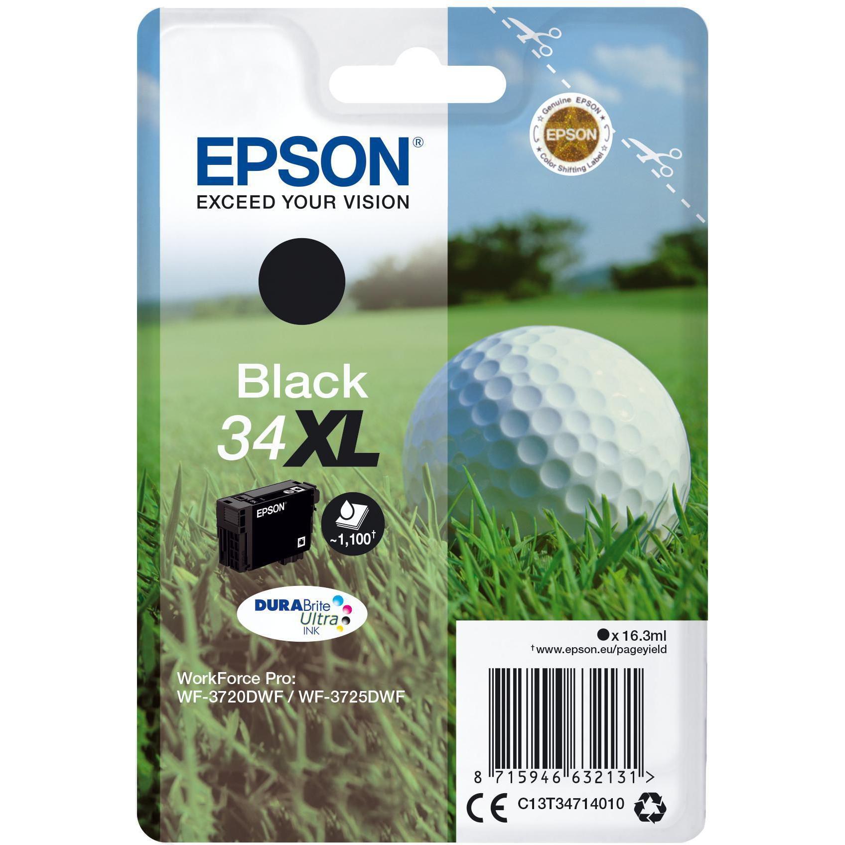 Epson, Druckerpatrone, 34XL (BK)