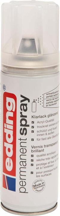 Edding Lacca spray trasparente (Brillantezza incolore, 0.20 l)