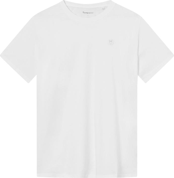 Produktbild KnowledgeCotton Apparel Badge Tee Bright White (L)