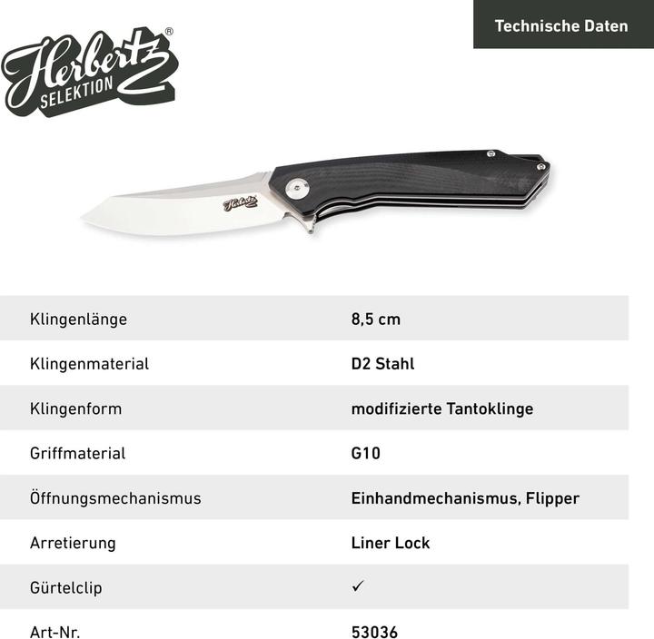 Immagine prodotto Herbertz Selektion Einhandmesser (8.50 cm)