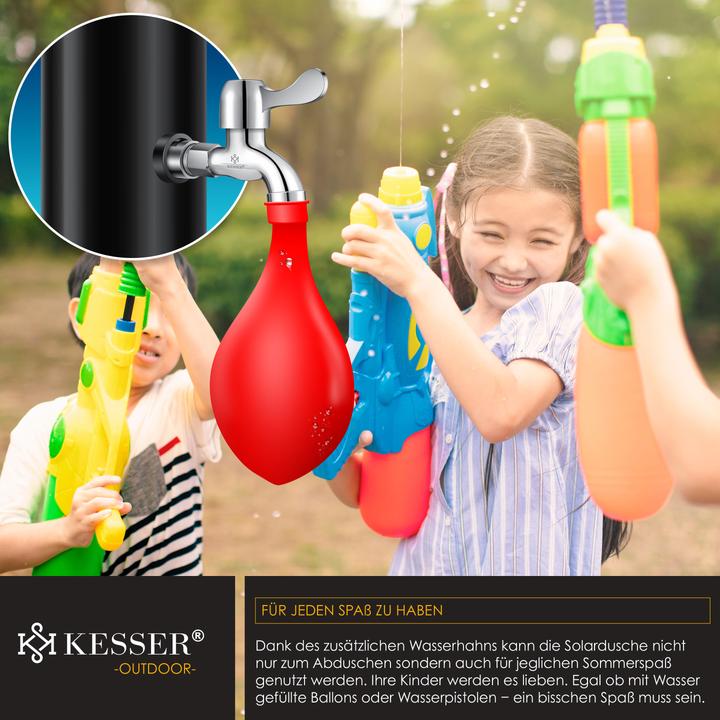 Produktbild Kesser Solar Gartendusche Solardusche mit Schutzhaube