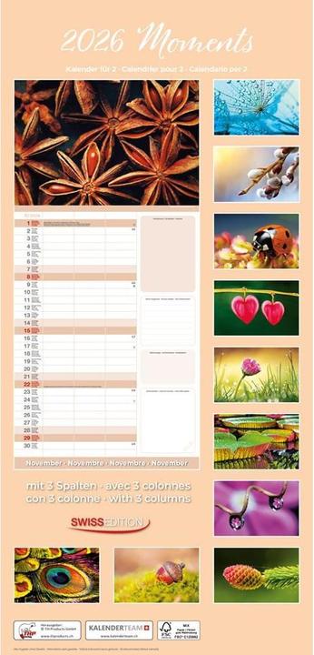 Produktbild Kalender für 2 Premium Moments 2026 (24.5 x 51.5 cm)