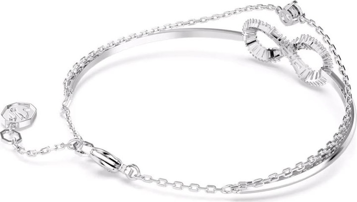 Produktbild Swarovski Hyperbola Armreif Unendlichkeit Weiss (16.50 cm, Swarovski Metall)