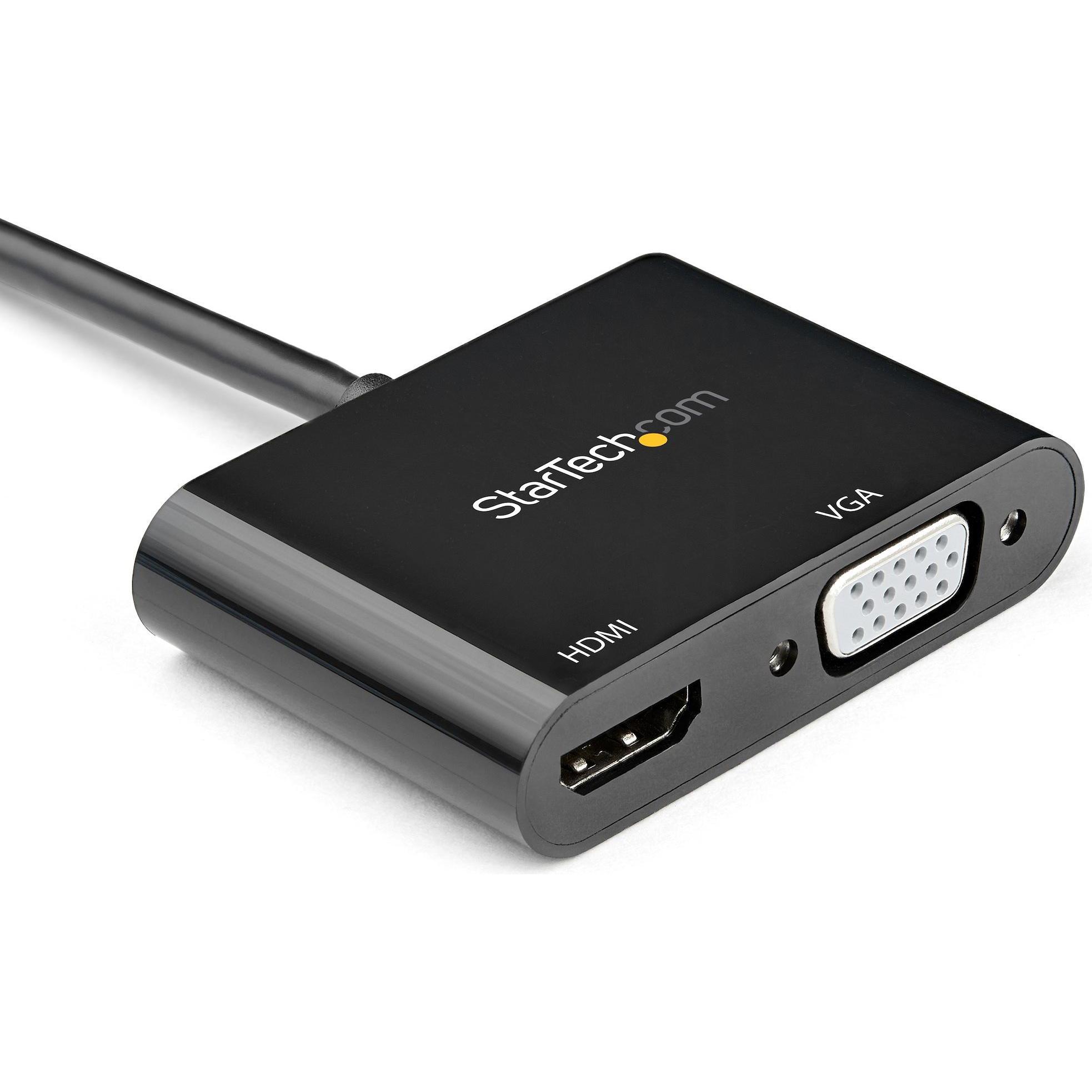Startech Nero Displayport Chiuso (Hdmi, Vga, 23.20 Cm), Adattatore Dati + Video,