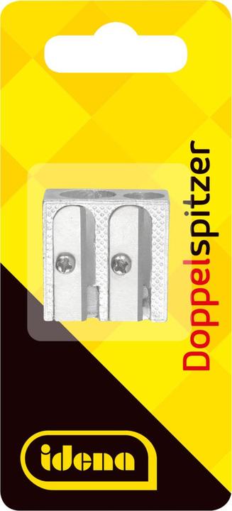 Actual product image Idena Double sharpener wedge shape metal