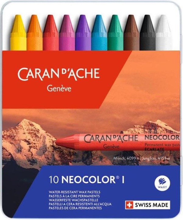 Produktbild Caran d'Ache Neocolor I Metallschachtel (Mehrfarbig, 10 x)