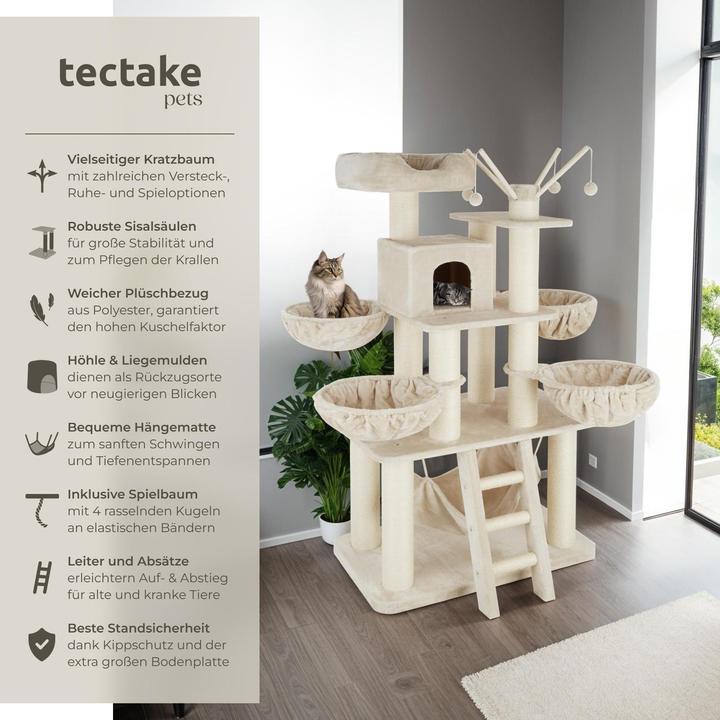 Image du produit tectake Gismo (195 cm, Beige, Blanc)