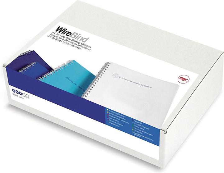 Image du produit GBC Fil de ligature, 14 mm, 21 anneaux, noir