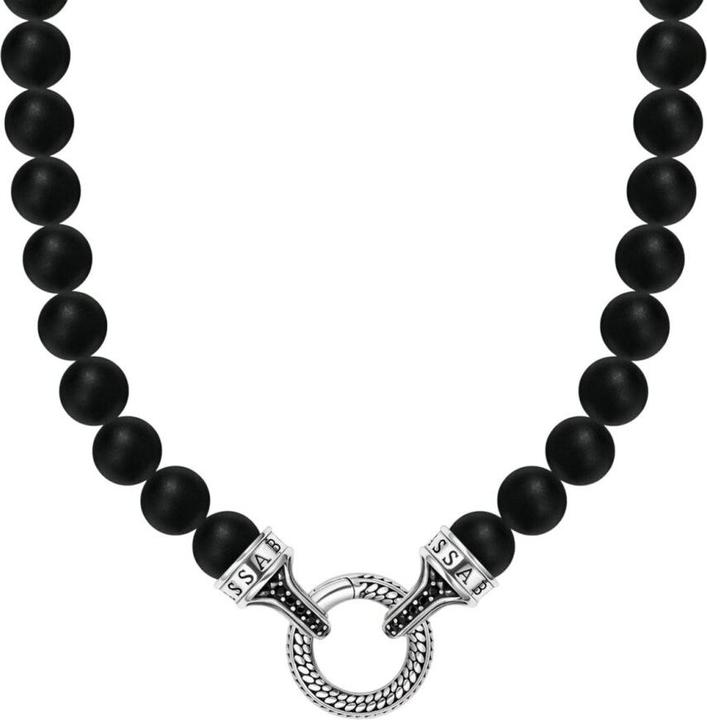 Immagine prodotto Thomas Sabo Bead Armband Black Cat Silber (17 cm, Argento 925)