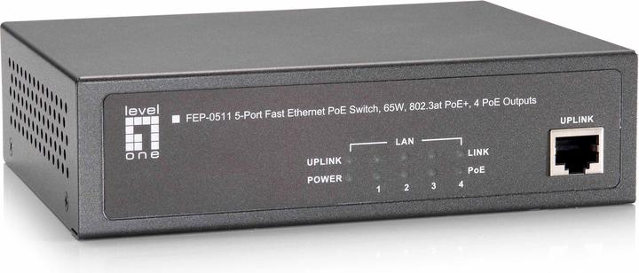 Immagine prodotto LevelOne FEP-0511: interruttore 5 porte, PoE (5 porte)