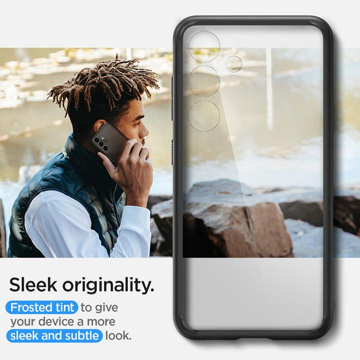 Actual product image Spigen Hybrid S921 czarny/matte black ACS07352 (Samsung Galaxy S24)