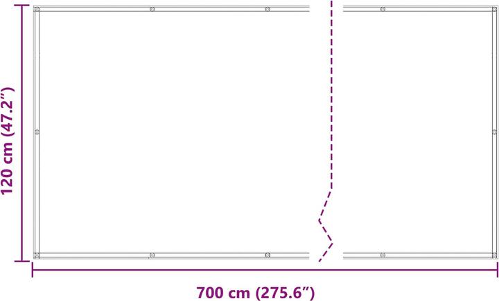 Actual product image vidaXL Balkonsichtschutz (700 cm)