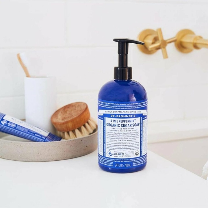 Produktbild Dr. Bronner's Organic Sugar Soap Peppermint 355 ml (355 ml)