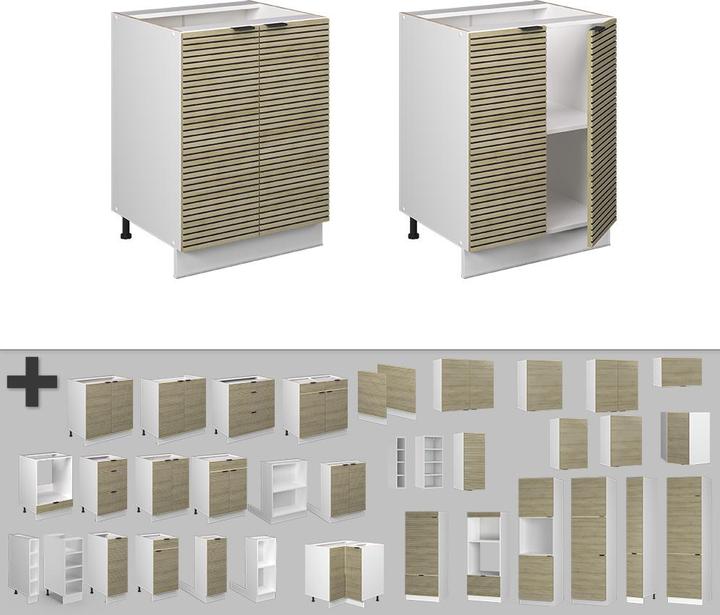 Actual product image Vicco Küchenunterschrank Fame-Line (60 x 82 x 60 cm)