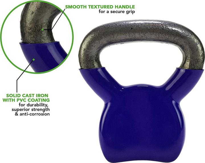 Image du produit Tunturi Vinyl Gusseisen Kettlebell (1 x 4 kg)