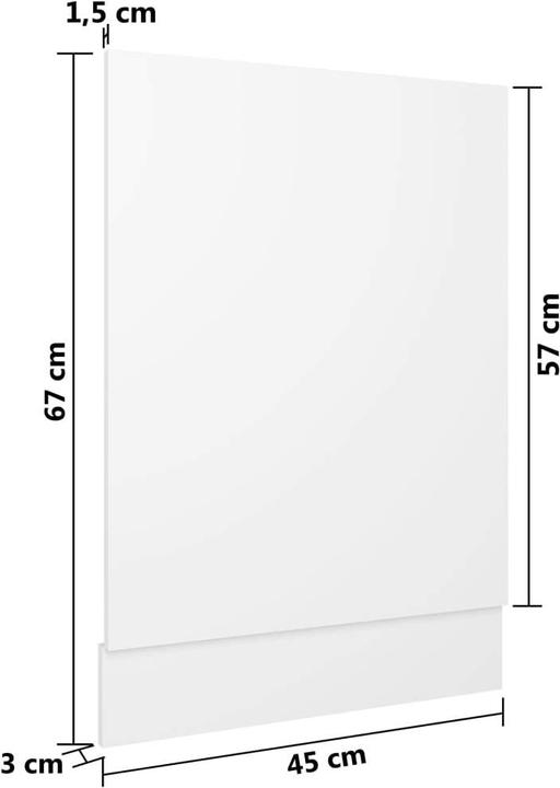 Image du produit vidaXL Allie 1x dishwasher panel 45 cm