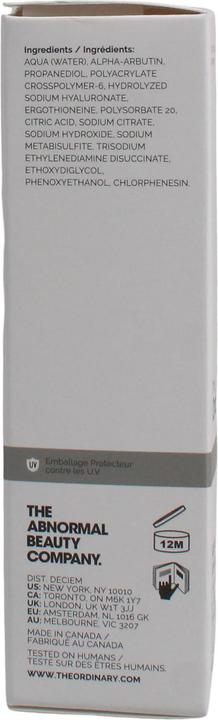 Actual product image The Ordinary Alpha Arbutin 2% + hyaluronic acid (30 ml)