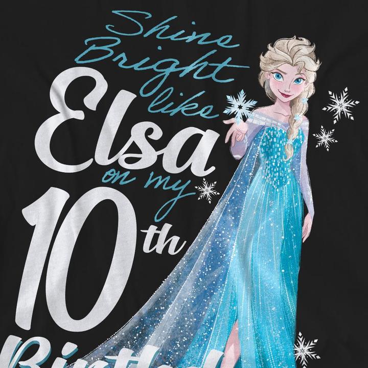 Produktbild Disney Frozen Bright Like Elsa TShirt 10. Geburtstag (S)