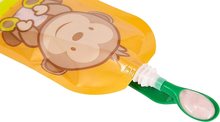 Actual product image Fill'n'Squeeze Pouchys with bottom opening