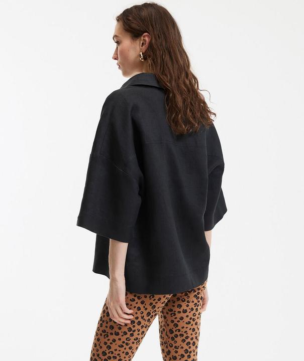 Immagine prodotto La Redoute Collections Leinenhemd mit weiten Ärmeln und Ellenbogen Signature (XL)