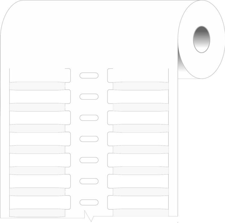 Actual product image Brady BPTRDS-30x4.4-7697-WT stable Durasleeve R wire marker inserts Polyester