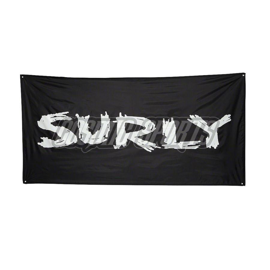 Surly, Fahne, Logo Banner, 180x90cm, geöst, black