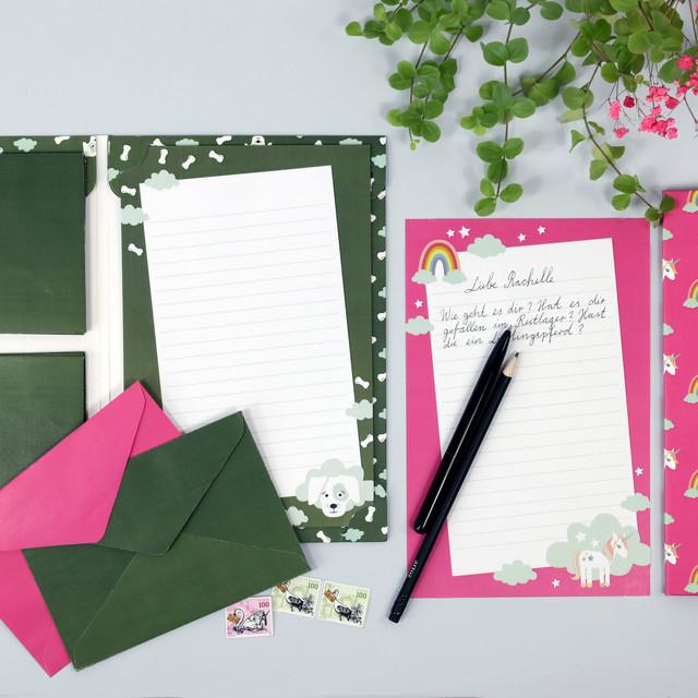 Artoz, Grusskarte + Briefpapier, Kids Set: Hund (1 Stk.)