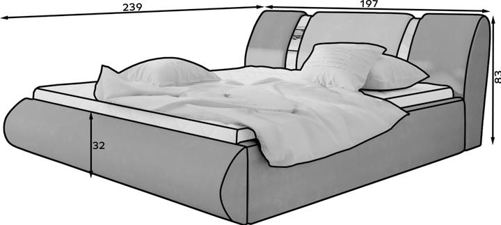 Image du produit ELTAP Flavio mit Stauraum (180 x 200 cm)