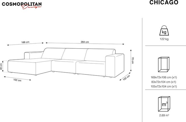 Immagine prodotto Cosmopolitan Design Chicago (Divano ad angolo)