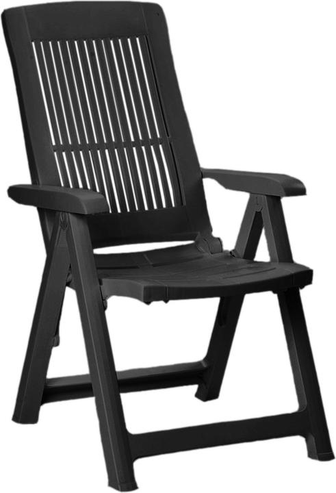 Actual product image Mojawo Klappstuhl Kunststoff Anthrazit 5-Positionen