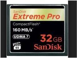 Actual product image Sandisk Extreme Pro Compact Flash (32 GB, CF)
