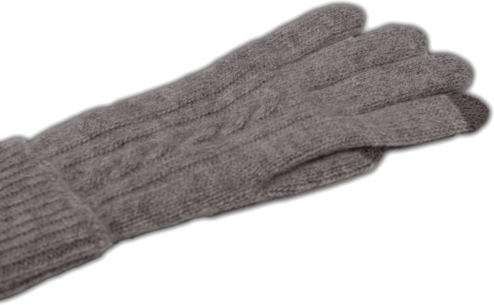 Produktbild Cash-Mere Kaschmir Handschuhe mit Zopfmuster (S, M)