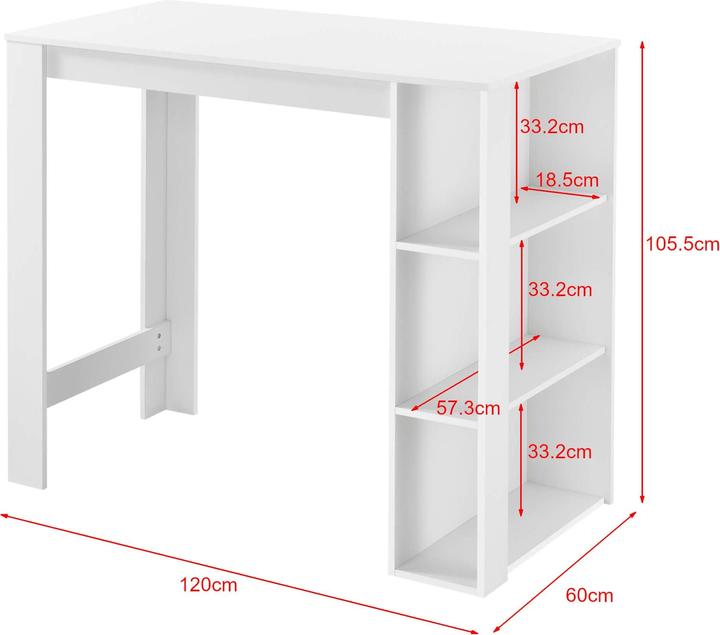 Actual product image En.Casa Danderyd (120 x 60 x 105.5 cm)