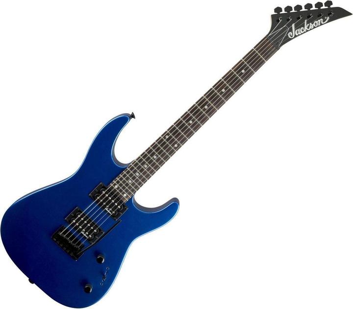 Actual product image JACKSON JS12 Dinky Electric Guitar, Metallic Blue (Electric guitar, Alder, Amaranth, Maple)