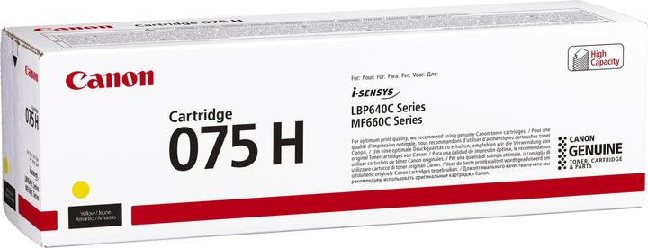 Actual product image Canon Toner Cartridge 075 H Y yellow (Y)