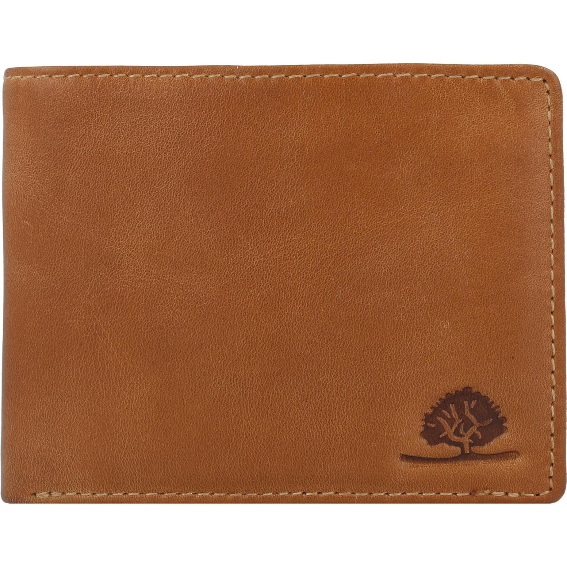 Greenburry, Herren, Portemonnaie, Tornado Geldbörse RFID Schutz Leder 12 cm, Braun