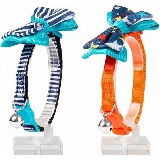 EBI Collier chat noeud papillon nylon (Chat), Collier + laisse