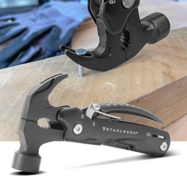 Actual product image Stahlwerk Multitool 12 Tools Pocket Knife Multifunction Tool Flashlight (12 Functions)