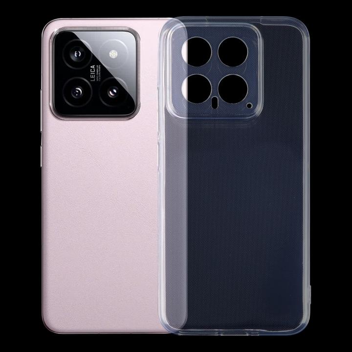 Amazon Hülle für Xiaomi 14 Schutz Handy Case Cover TPU Etuis Bumper Schale Transparent (Xiaomi 14)