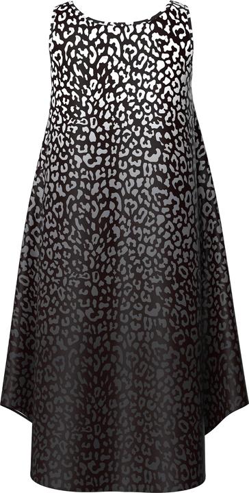 Immagine prodotto Ulla Popken Abito midi dal taglio smanicato con gradiente di colore, design leopardato e scollo rotondo (46, 48)
