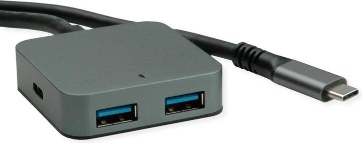 Produktbild Value USB3.2 Gen1 Hub w. Extension (USB-C, 4 Ports)