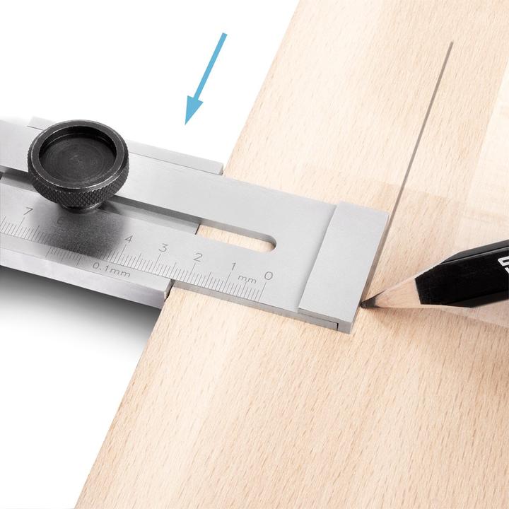 Actual product image Stahlwerk Coating gauge with 200 mm measuring range and 0.1 mm vernier made of stainless steel (20 cm)