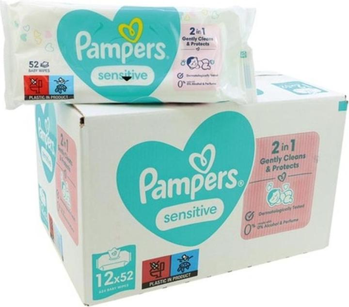 Actual product image Pampers Sensitive (624 Piece)