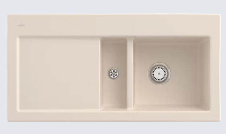 Produktbild Villeroy & Boch Villeroy&Boch Spülbecken, Küchenspüle Subway 60 Ivory 1000x510mm, Unterschrankbreite 60cm (Einbauspüle, 51 cm, 100 cm)
