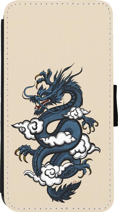 Produktbild PhoneLook Hülle Wallet schwarz Blue Dragon Tattoo (Apple iPhone 11 Pro)