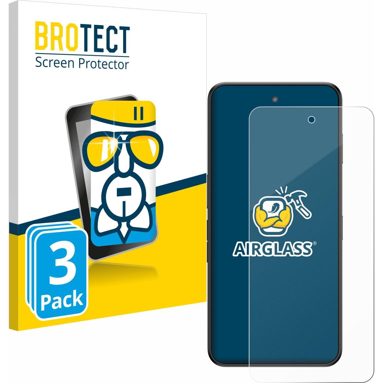 BROTECT Schutzglas Schutzfolie Displayschutz Display Schutz Glas Folie klar, Barcode-Scanner Zubehör