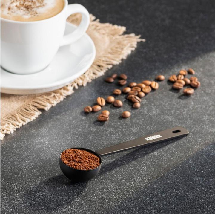 Actual product image Xavax Coffee lot, 6 g/15 ml - quantity per cup, long 14.5 cm, stainless steel, black