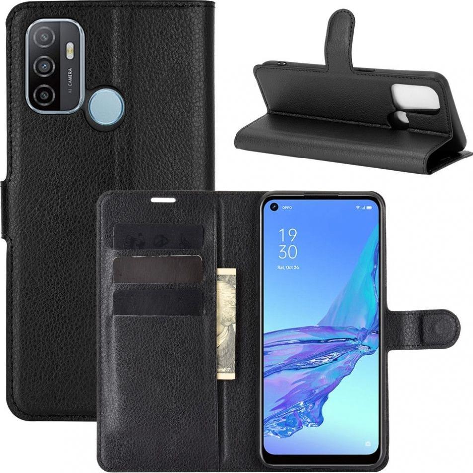 Screenguard Oppo A53s 4G Leather Guard Lederhülle (Oppo A53s), Smartphone Hülle, Schwarz